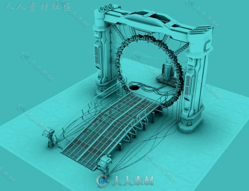 令人兴奋的未来科技时间门3D模型合辑