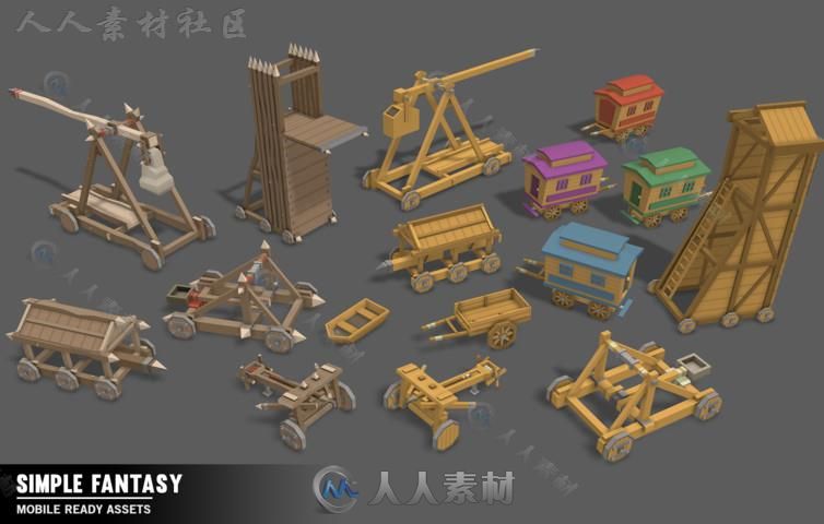 幻想美丽的卡通环境3D模型Unity游戏素材资源