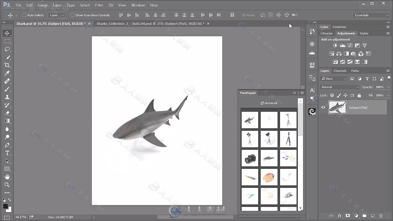 PS中3D智能对象PixelSquid插件视频教程 TUTSPLUS HOW TO USE THE PIXELSQUID PLUGI...