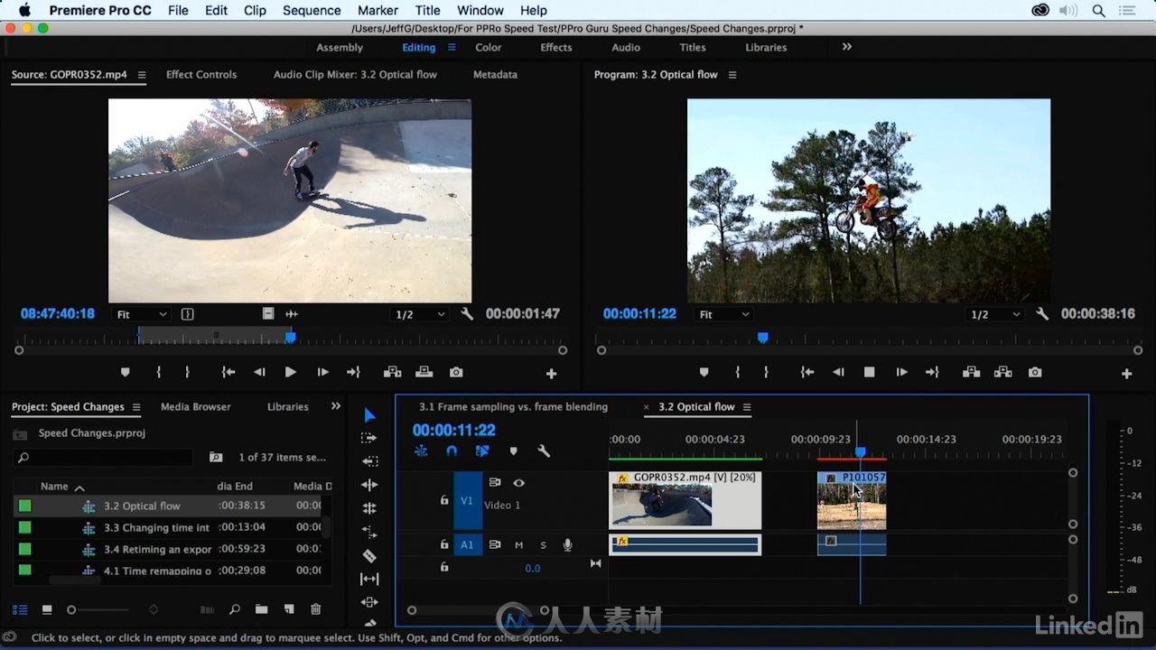 Premiere视频帧速率技术视频教程 Premiere Pro Guru Speed Changes