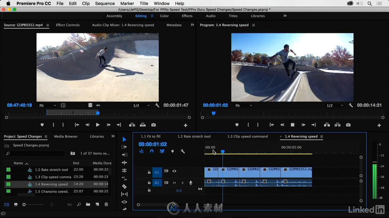 Premiere视频帧速率技术视频教程 Premiere Pro Guru Speed Changes