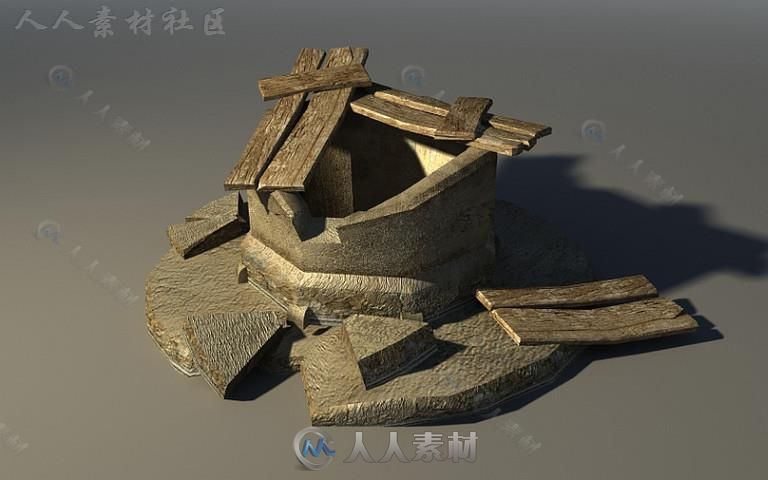 中世纪遗迹历史环境3D模型Unity游戏素材资源