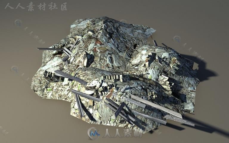 中世纪遗迹历史环境3D模型Unity游戏素材资源