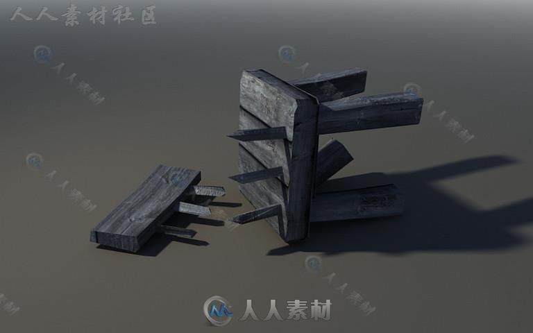 中世纪遗迹历史环境3D模型Unity游戏素材资源