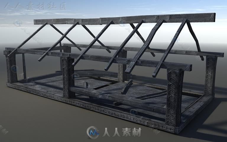 中世纪遗迹历史环境3D模型Unity游戏素材资源