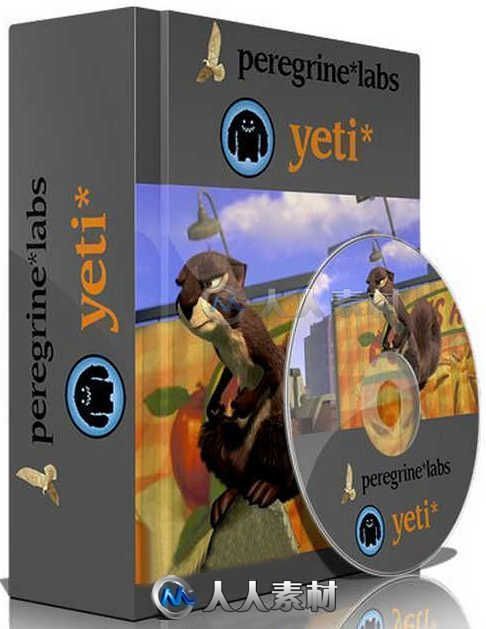 Yeti皮毛羽毛Maya插件V2.1.5版 PEREGRINE LABS YETI V2.1.5 FOR MAYA 2016-2017 WIN