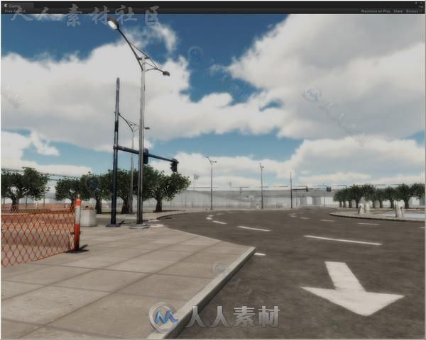 现实城市街头包城市环境3D模型Unity游戏素材资源