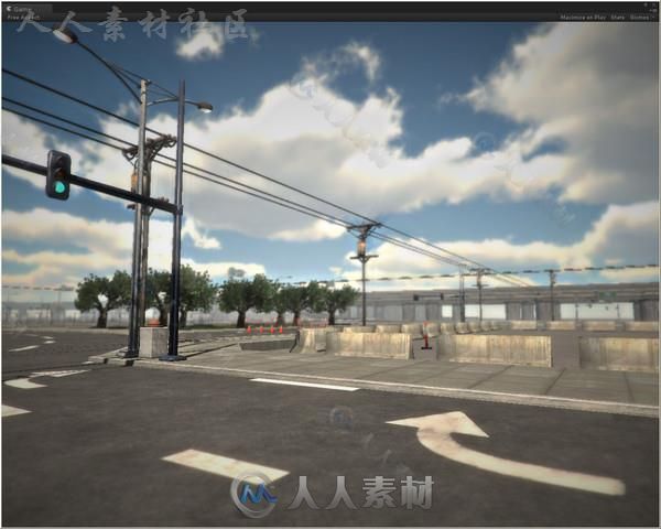 现实城市街头包城市环境3D模型Unity游戏素材资源