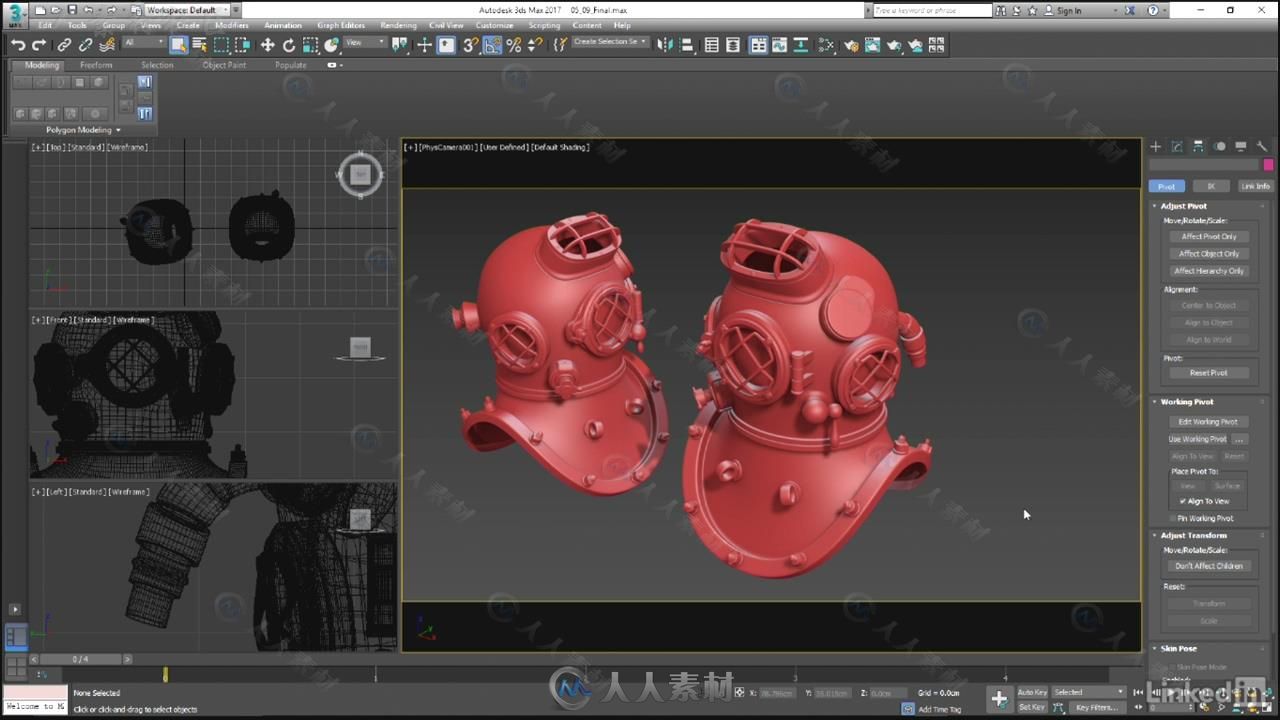 3dsMax硬表面建模基础核心训练视频教程 3ds Max Hard Surface Modeling Basics