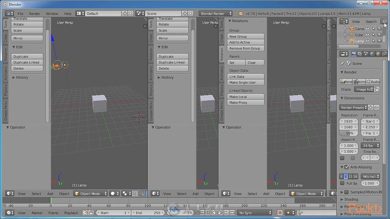 Unity与Blender游戏制作训练视频教程  PACKT PUBLISHING BUILDING A GAME WITH UNI...