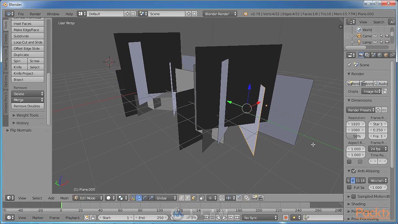 Unity与Blender游戏制作训练视频教程  PACKT PUBLISHING BUILDING A GAME WITH UNI...