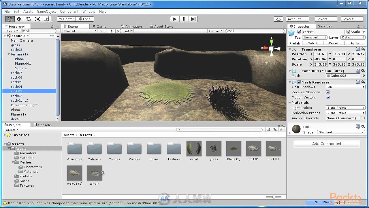 Unity与Blender游戏制作训练视频教程  PACKT PUBLISHING BUILDING A GAME WITH UNI...