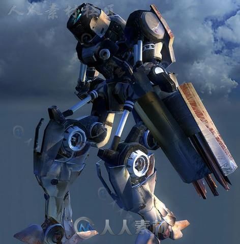 机器人战士角色3D模型Unity游戏素材资源