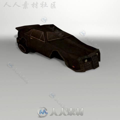 装甲轿车陆地车辆3D模型Unity游戏素材资源