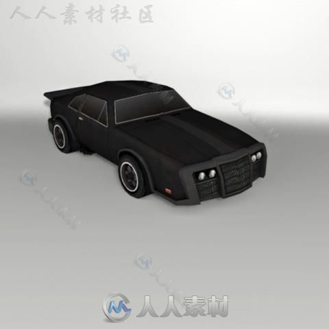 装甲轿车陆地车辆3D模型Unity游戏素材资源