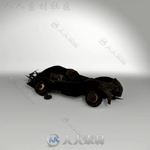 装甲跑车陆地车辆3D模型Unity游戏素材资源