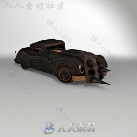 装甲跑车陆地车辆3D模型Unity游戏素材资源