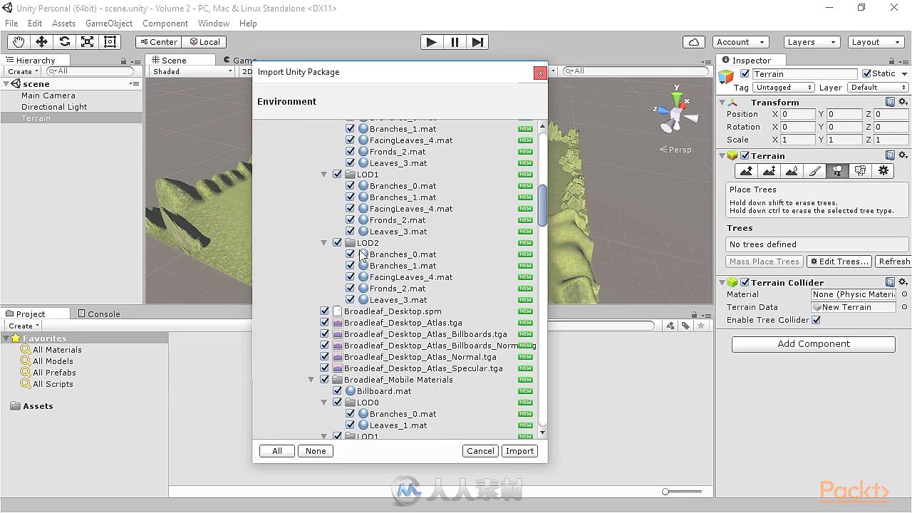 Unity游戏环境制作训练视频教程 Packt Publishing Unity 5 Creating the Game Envi...