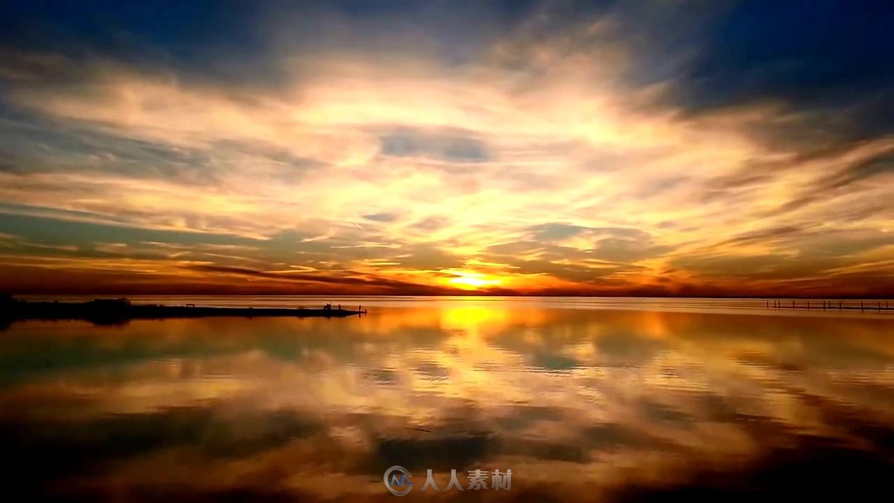 海边唯美夕阳实拍视频素材