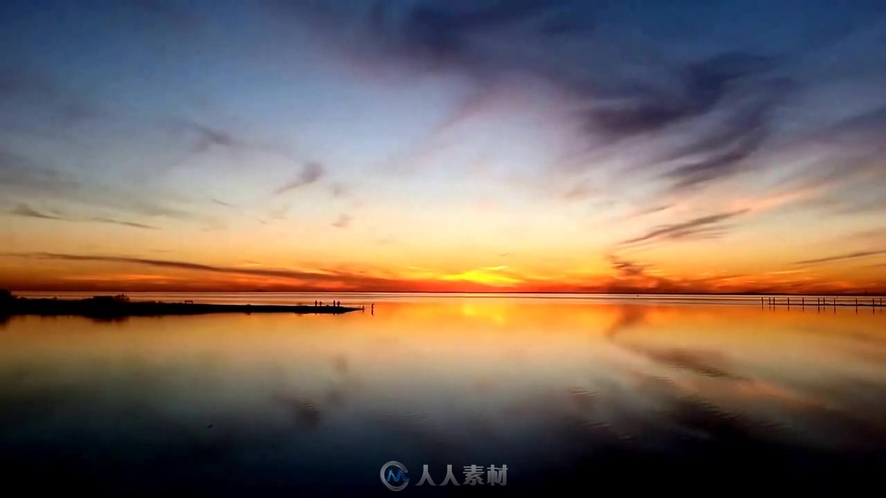 海边唯美夕阳实拍视频素材