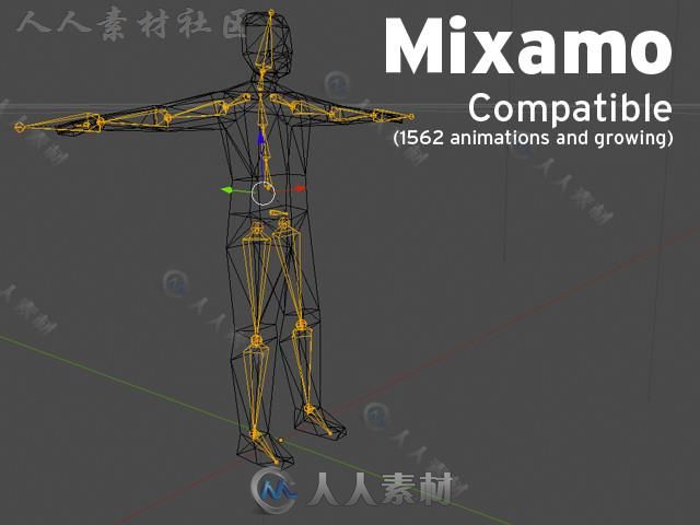 超级低聚完美的人类人形生物角色3D模型Unity游戏素材资源