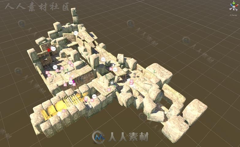 一套完整的动作捕捉动画双足动作Unity游戏素材资源