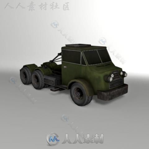 霸气的装甲卡车陆地车辆3D模型Unity游戏素材资源