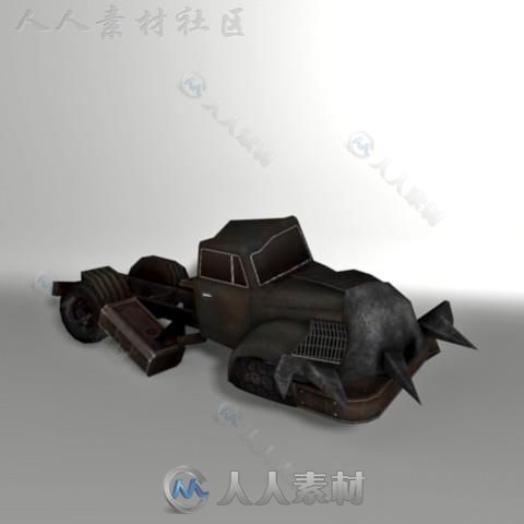 霸气的装甲卡车陆地车辆3D模型Unity游戏素材资源