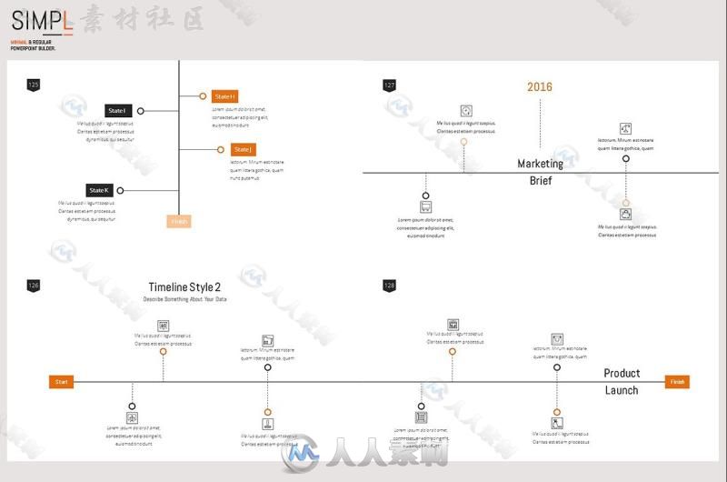 现代简单时尚的多用途indesign排版模板