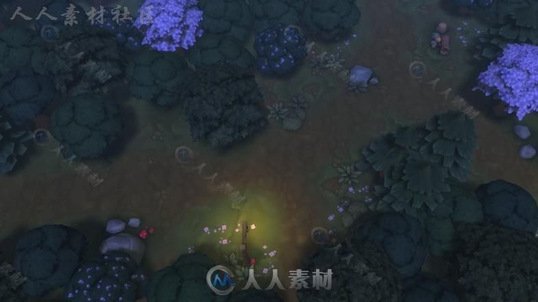 幻想卡通森林环境3D模型Unity游戏素材资源