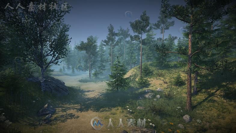 大自然森林包植物3D模型Unity游戏素材资源