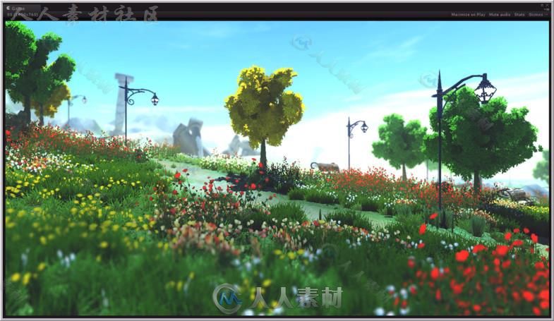 幻想美丽的世界环境3D模型Unity游戏素材资源