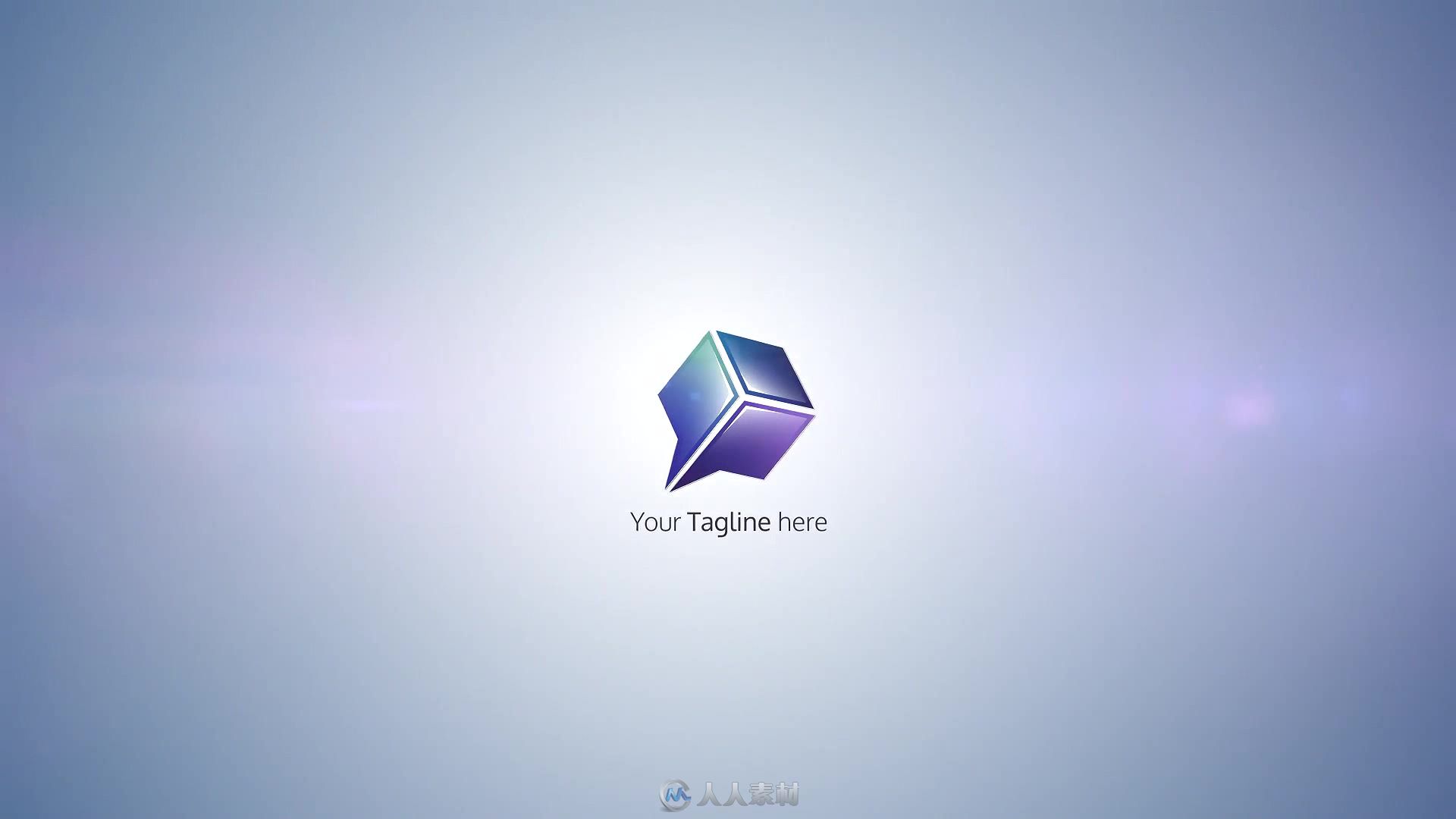 干净时尚的公司企业标志Logo演绎AE模板Videohive Quick Clean Bling Logo 4 19385104