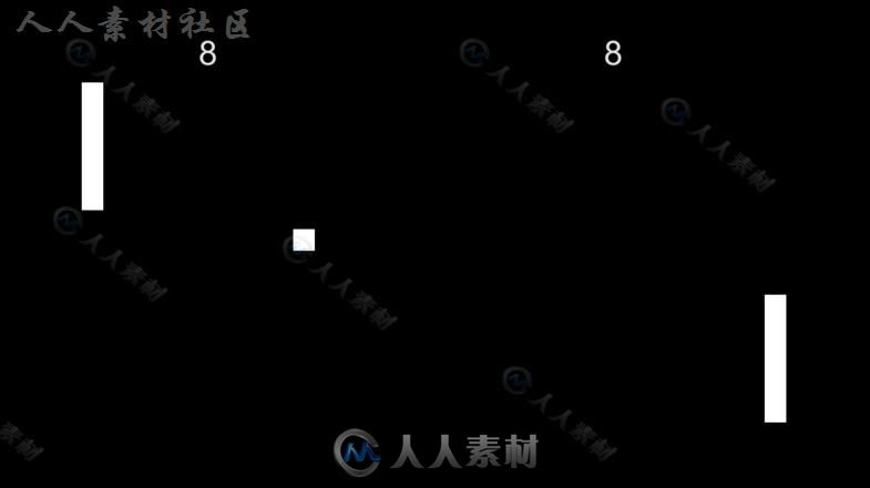 简单的2D乒乓游戏C＃教程教学完整项目Unity游戏素材资源