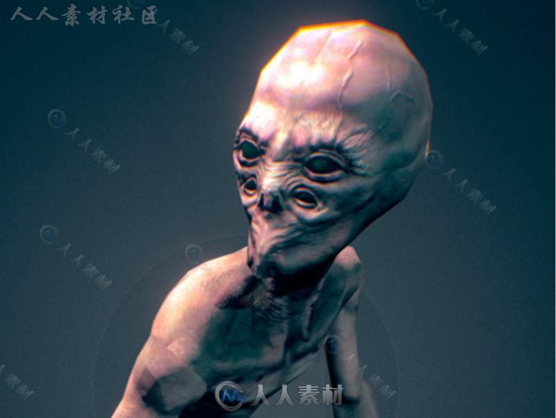 经典的外星童子军生物角色3D模型Unity游戏素材资源