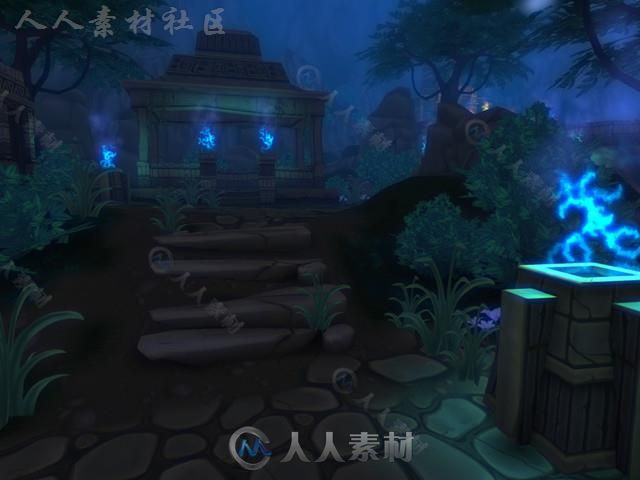 阿兹特克魔幻祭坛幻想环境3D模型Unity游戏素材资源