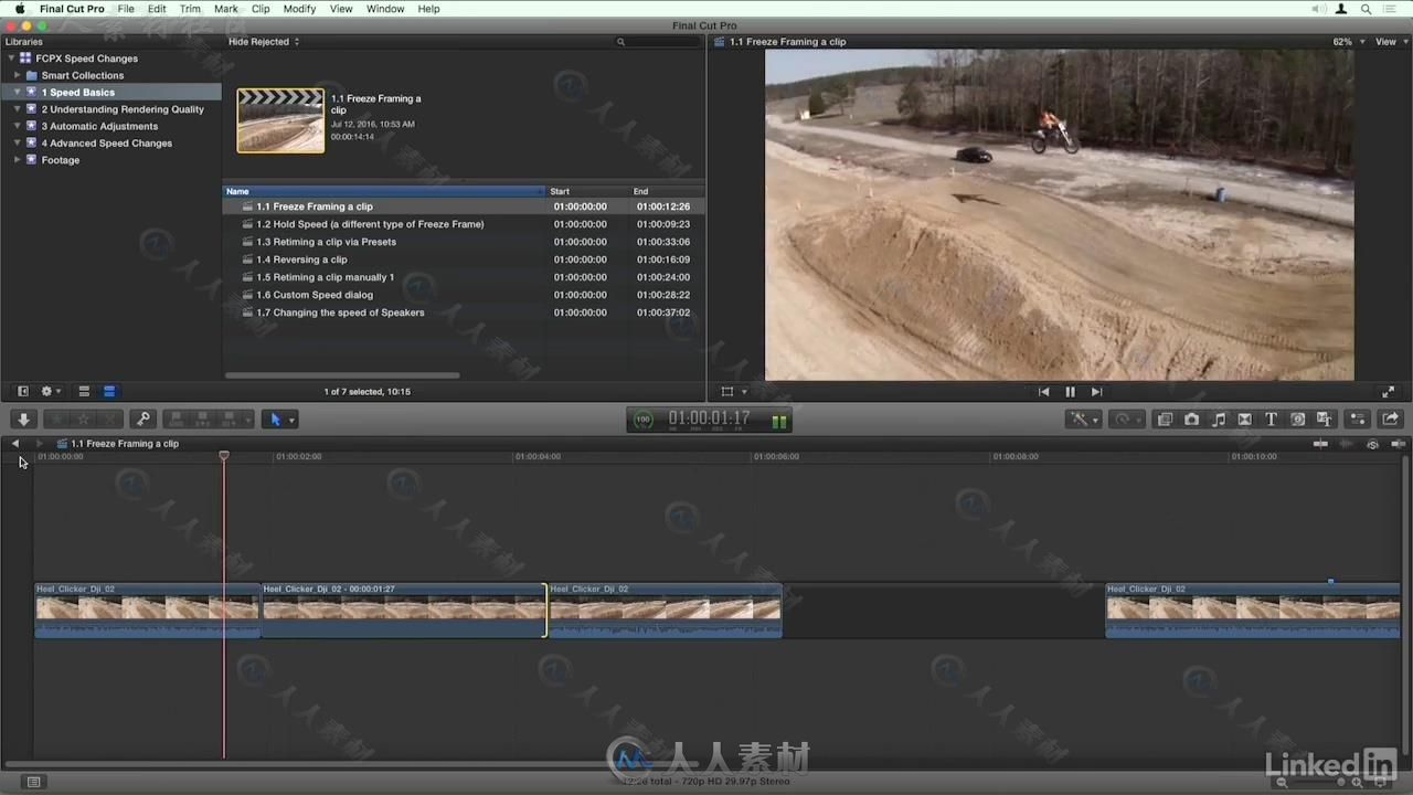 Final Cut Pro X视频帧速率技术视频教程 Final Cut Pro X Guru Creating Speed Cha...