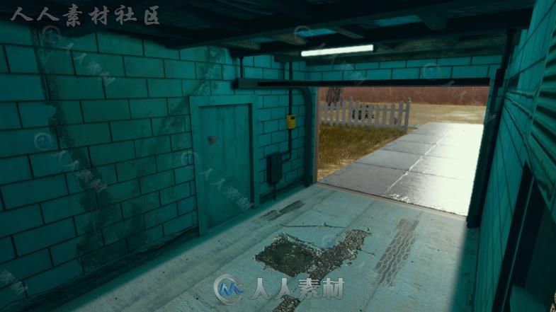 中产阶级家庭郊区的房屋城市环境3D模型Unity游戏素材资源