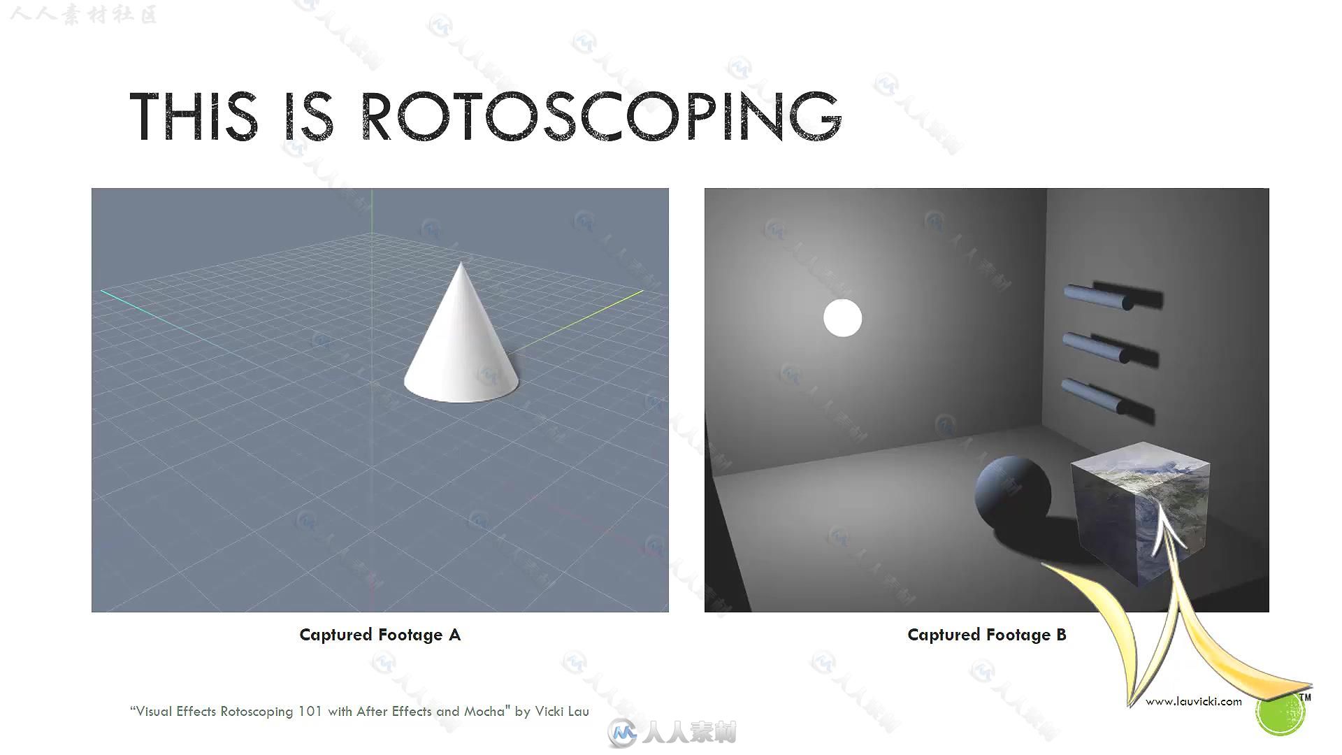 AE和Mocha中实拍镜头与视觉特效结合技术视频教程 UDEMY VFX ROTOSCOPING 101 WITH ...