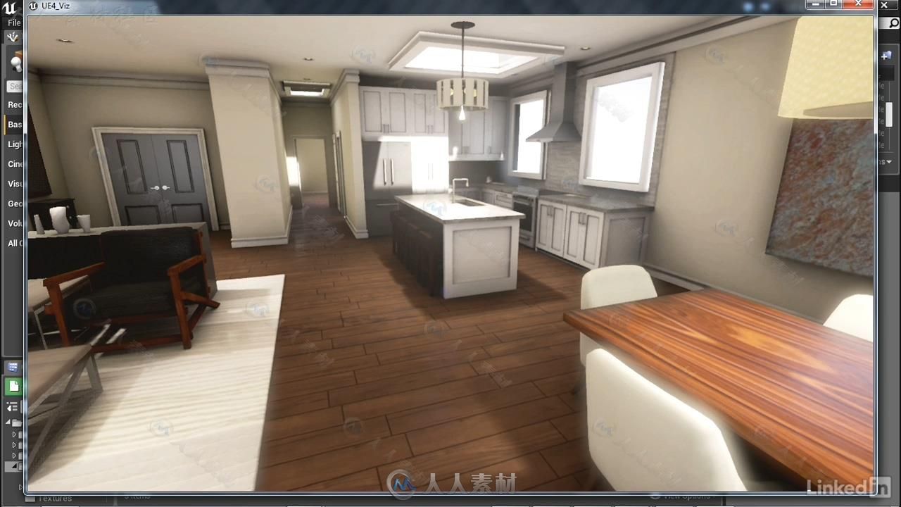 UE4虚幻游戏引擎室内建筑可视化视频教程 Unreal Architectural &amp; Industrial Visua...
