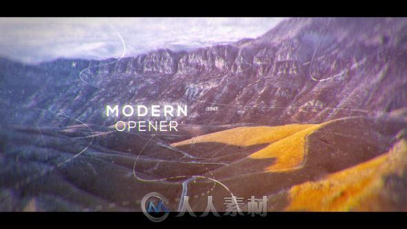 现代优雅完美的视差幻灯片相册动画AE模板Videohive Modern Parallax Opener Slide...