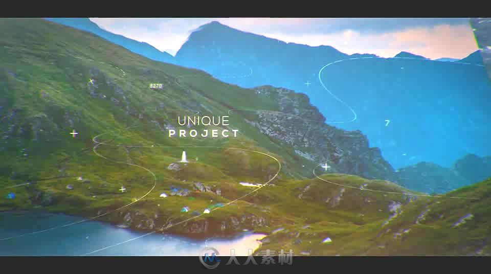 现代优雅完美的视差幻灯片相册动画AE模板Videohive Modern Parallax Opener Slide...