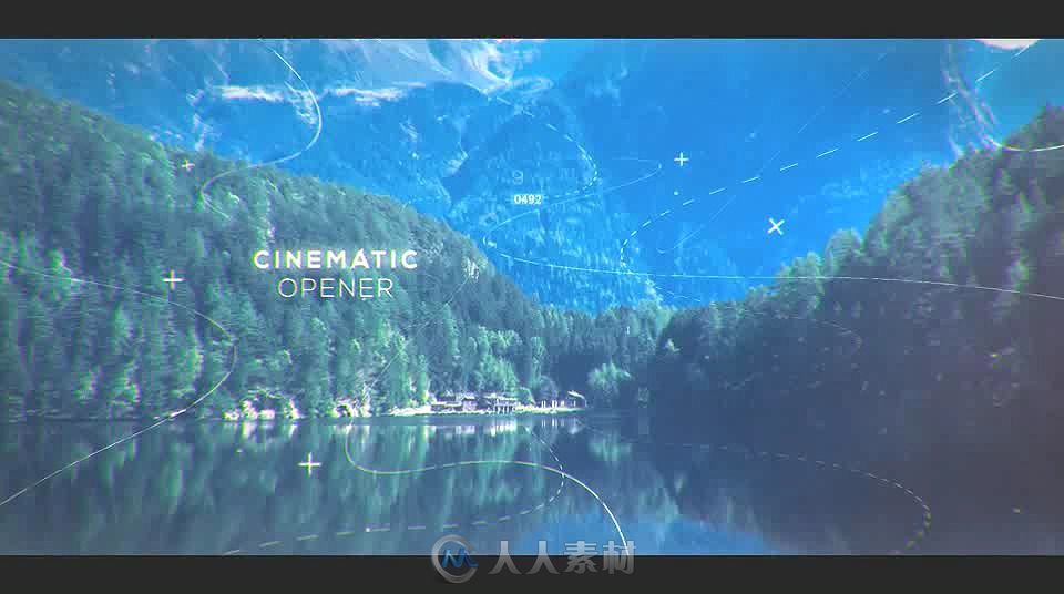 现代优雅完美的视差幻灯片相册动画AE模板Videohive Modern Parallax Opener Slide...