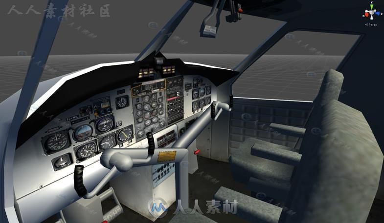 民用水上登陆飞机空中汽车3D模型Unity游戏素材资源