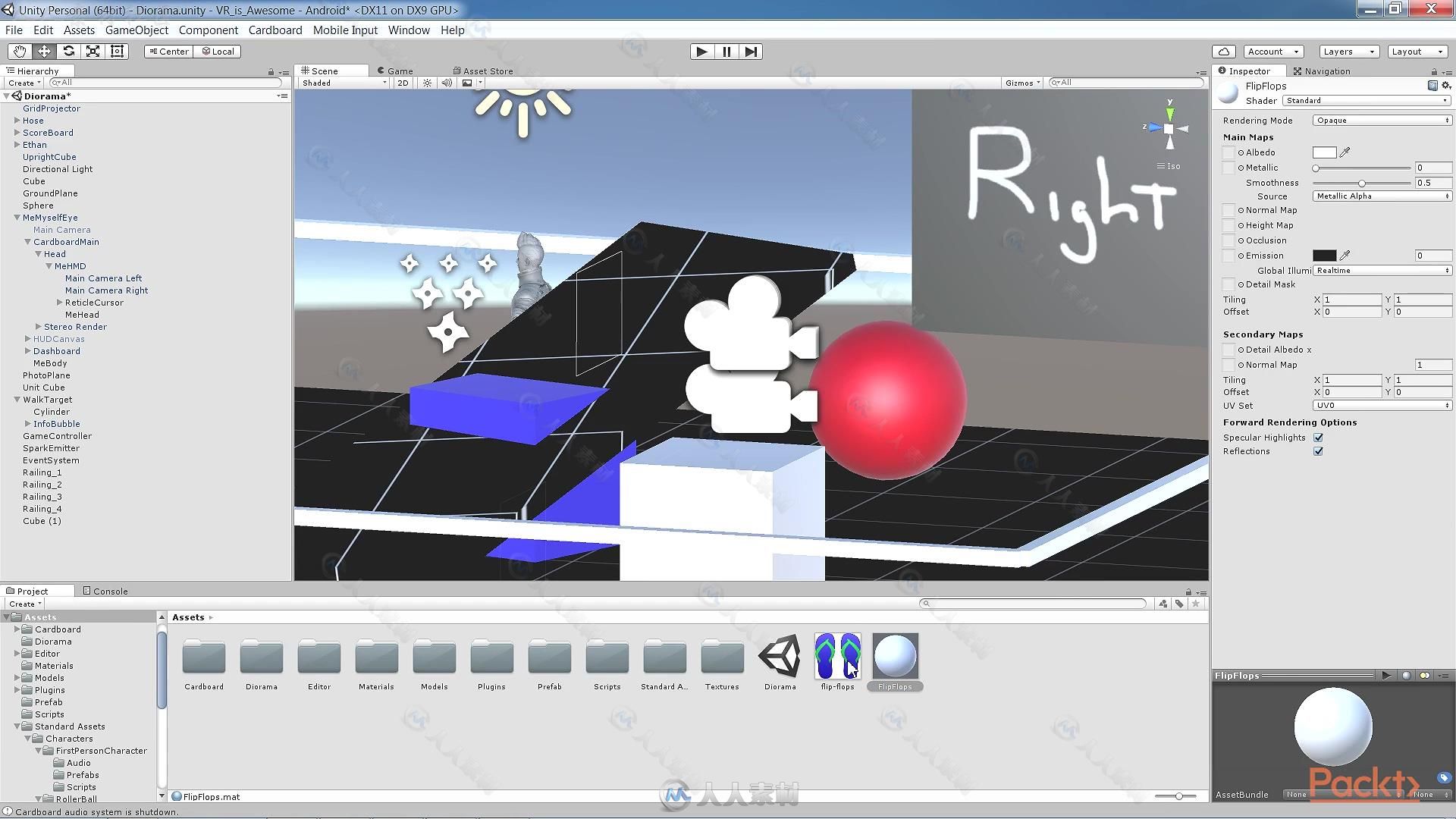 Unity中VR技术核心技术训练视频教程 PACKT PUBLISHING UNITY VIRTUAL REALITY VOLU...