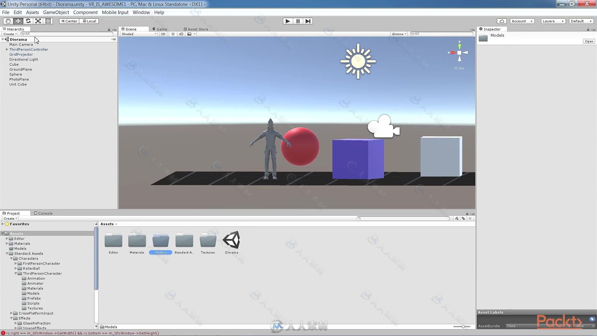 Unity中VR技术核心技术训练视频教程第一季 PACKT PUBLISHING UNITY VIRTUAL REALIT...