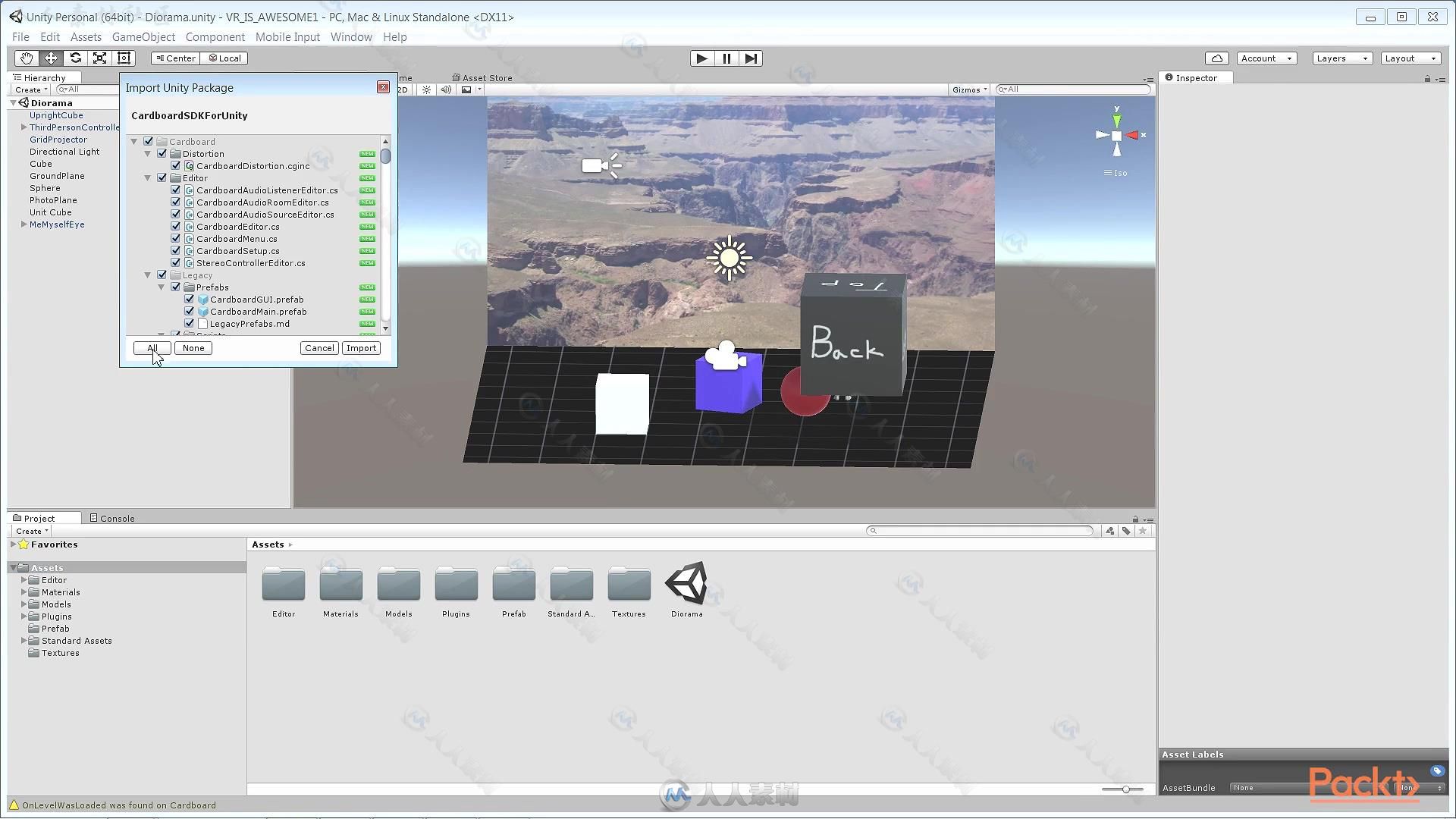 Unity中VR技术核心技术训练视频教程第一季 PACKT PUBLISHING UNITY VIRTUAL REALIT...