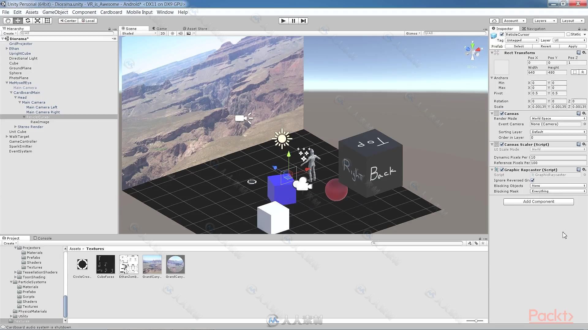 Unity中VR技术核心技术训练视频教程第一季 PACKT PUBLISHING UNITY VIRTUAL REALIT...