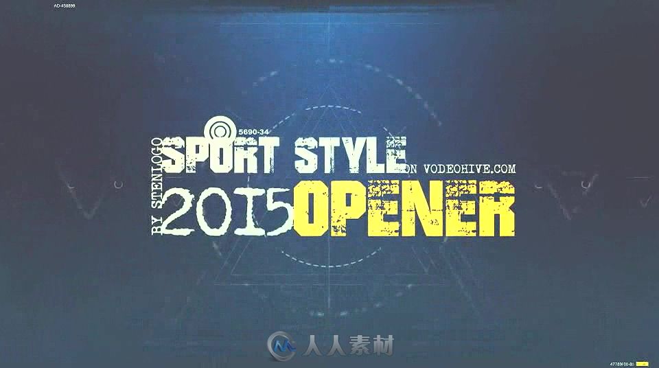 史诗炫酷粒子光斑体育运动电视栏目视频包装AE模板Videohive Sport Style Opener 1...