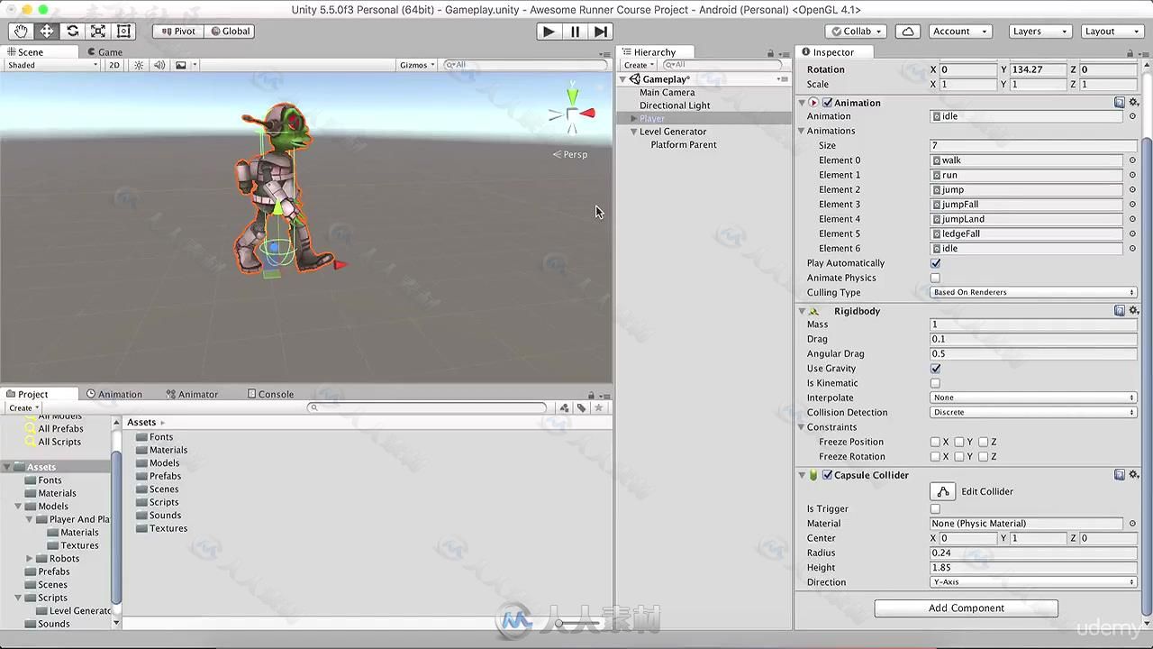 Unity游戏制作从入门到专家实例训练视频教程 UDEMY UNITY GAME DEVELOPMENT MAKE P...